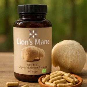 Nutrikraft Lions Mane Capsules Organic
